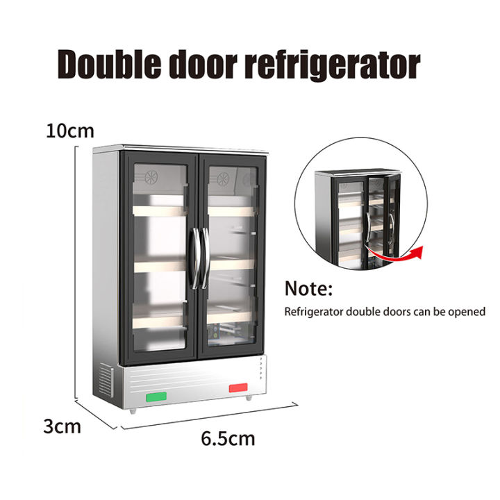 1:12%20Dollhouse%20Miniature%20Single/Double%20Door%20Refrigerator%20Supermarket%20Freezer%20Model%20Kids%20Pretend%20Play%20Toys%20Doll%20House%20Accessories%20-%20Image%207