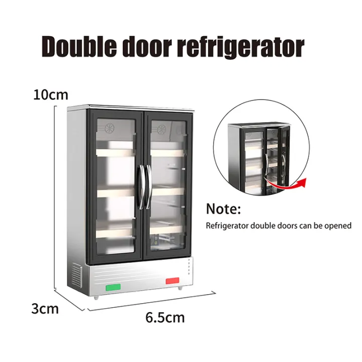 1/12%20Dollhouse%20Simulation%20Refrigerator%20Freezer%20Model%20Dollhouse%20Mini%20Furniture%20Accessories%20Dolls%20House%20Decoration%20Toys%20-%20Image%207