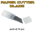 Paper cutter blade utility knife blade 10 pcs set. 