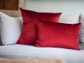 2 Piece Soft Velvet-Touch Filled Cushion Set-Rectangular and Square Velvet Cushions for Sofa/Bedroom/Car. 