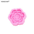 Peony Rose Closet Plaster Aromatherapy Pendant Silicone Mould Flower Car Rearview Mirror Decoration Pendant Drip Molds.