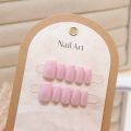 10pcs Women Cat's Eye Gradient Colored Press on Nails False Nails Square Head Girl Lady Press on Nail Wearable Detachable. 