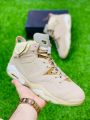 Nike Air Jordan 6  | Premium Quality | Air Jordan 6 Cream Colour  | For Both Men & Women. 