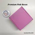 Pink Boxes 4X4X2 Inches - Pink Hard Corrugated Boxes With Lamination - Bundle Of 10/20/50 Boxes. 