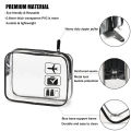 Cosmetic Pouch 3 Pcs Clear Toiletries Bags Carry On Airport Airline Compliant Bag Toiletry Bag Convenient Travel Toiletry Bag Fa. 