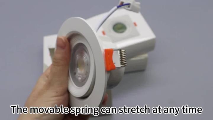 1-10pcs LED Change Color 3 CCT 3000K 4000K 6000K LED Ceiling Spotlight Embedded Light 7W AC 110V 220V Adjust 90° Lighting Spot