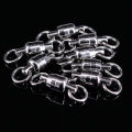 DNDYUJU 10/20pcs Two-Way Fishing Swivel Ball Bearing Swivel Connector Stainless Steel Solid Ring Connector Fishing Accessories. 
