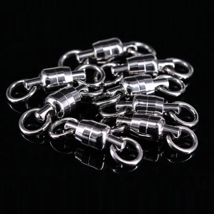 DNDYUJU%2010/20pcs%20Two-Way%20Fishing%20Swivel%20Ball%20Bearing%20Swivel%20Connector%20Stainless%20Steel%20Solid%20Ring%20Connector%20Fishing%20Accessories%20-%20Image%206