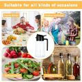 2in1 Oil Sprayer Glass Bottle for Cooking  Anti-leakage Olive Oil Storage Bottle for BBQ Air Fryer Salad Steak Kitchen Supplies. 