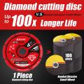EZARC Diamond Cutting Wheel 3X3/8 Inch & 4-1/2X7/8 Inch for Metal,Cut Off Wheel with 5000+ Cuts on Rebar,Steel,Iron and INOX. 