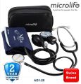 Swiss Microlife AG1-20 Manual Blood Pressure Machine With Quality Stethoscope | 2 Years Warranty by TRONZZ. 