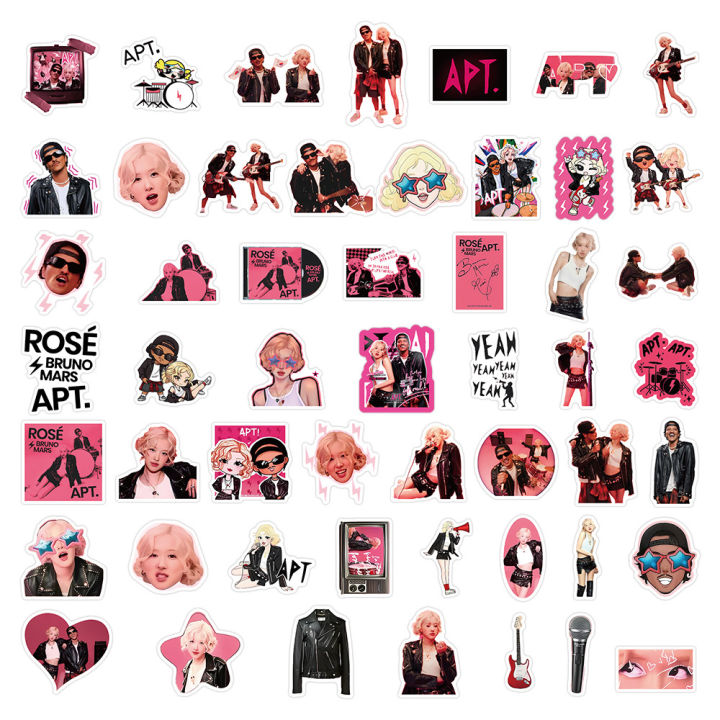 52Pcs%20Cute%20APT%20Stickers%20Apt%20Bruno%20Rose%20DIY%20Stickers%20Scrapbooking%20Phone%20Luggage%20Skateboard%20Decorative%20Waterproof%20Decals%20-%20Image%204