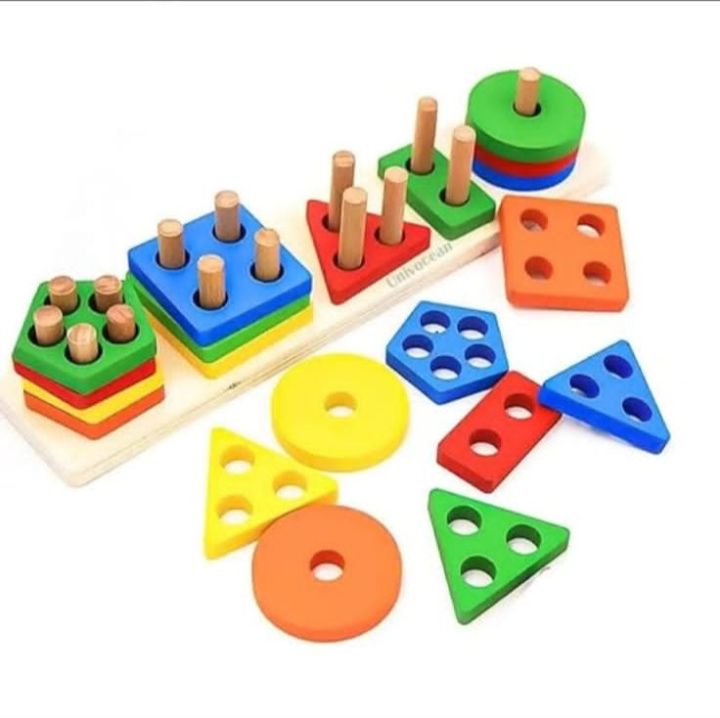 big size Shape Color Recognition Geometric Board | Daraz.com.np