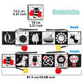 Soft Baby Books - High Contrast Black & White Touch & Feel Crinkle Cloth Books for Infants & Toddlers, Baby Girl & Boy . 