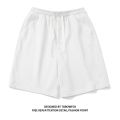 100% Cotton Simple High Street Shorts Men's and Women's Same Summer Loose Five-point Pants White Gray Sports Couple Pants. 