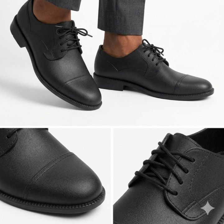 Men Lacing Waterproof Rubber Shoes