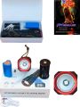 Rechargeable Multi Functional Emergency LED Charge Display X-Balog BL-2211 Imported Super Strong Telescopic zoom Torch Flashlight Laser LED Torch 2km Range 26,400 mAh Battery Power Bank and waterproof. 