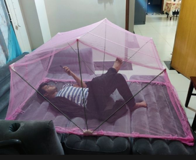 Lazy adult Mosquito Net Magic mosari Single Bed-বড়দের স্টাইলিশ মশারি