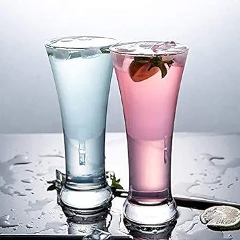 Smart Glass 2 piece Juice glass 8.2 inch long size and round shape unique design Lacci glass Kitchen glass multi brand and design