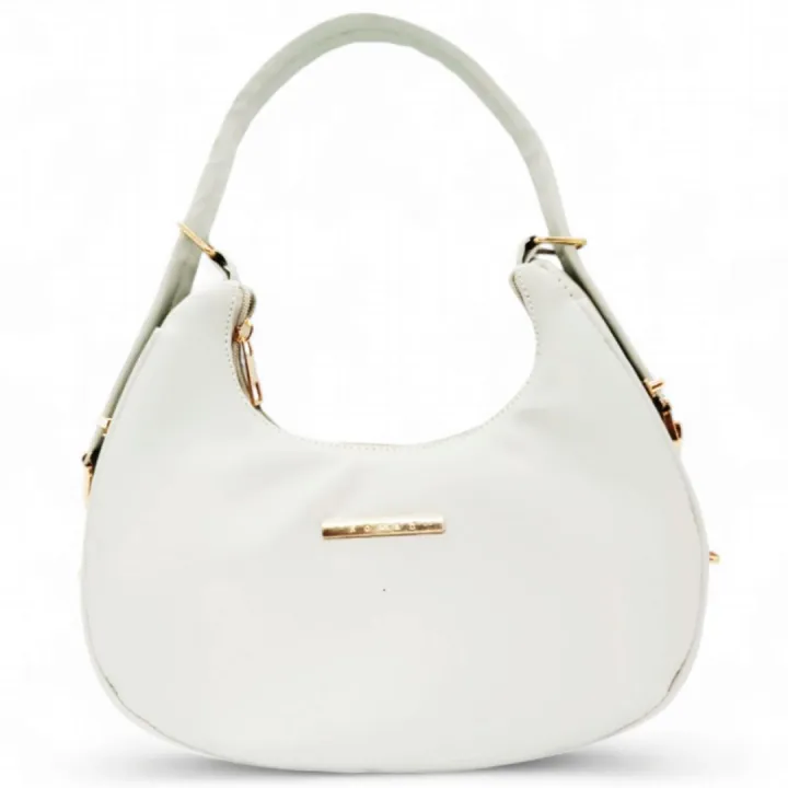Elegant%20White%20Crescent%20Moon%20Bag%20with%20Gold-Tone%20Hardware%20and%20Adjustable%20Strap"%20-%20Image%205