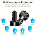 Car Charger 66w 5-port 4USB+1PD Fast Charging Adapter for Apple and Huawei Models. 