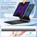 GOOJODOQ Magnetic Keyboard for iPad Air 11-inch (M2) 2024 & iPad Pro 11 inch (4th/3rd/2nd/1st) Gen 2022,iPad Air 5th/4th Gen 10.9",Click-Anywhere Trackpad with 7 Color Backlit Floating Keyboard-Black. 