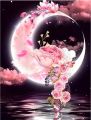 Diamond Painting 5D DIY Fantasy Moon Tree Landscape Full Drill Rhinestones Mosaic  Handmade Products Home Decor Gift. 