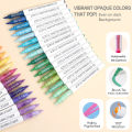 Automatic Ink Control Acrylic Paint Markers, 9 pcs Brush Tip Acrylic Paint Pens set with 7 professional color series. 