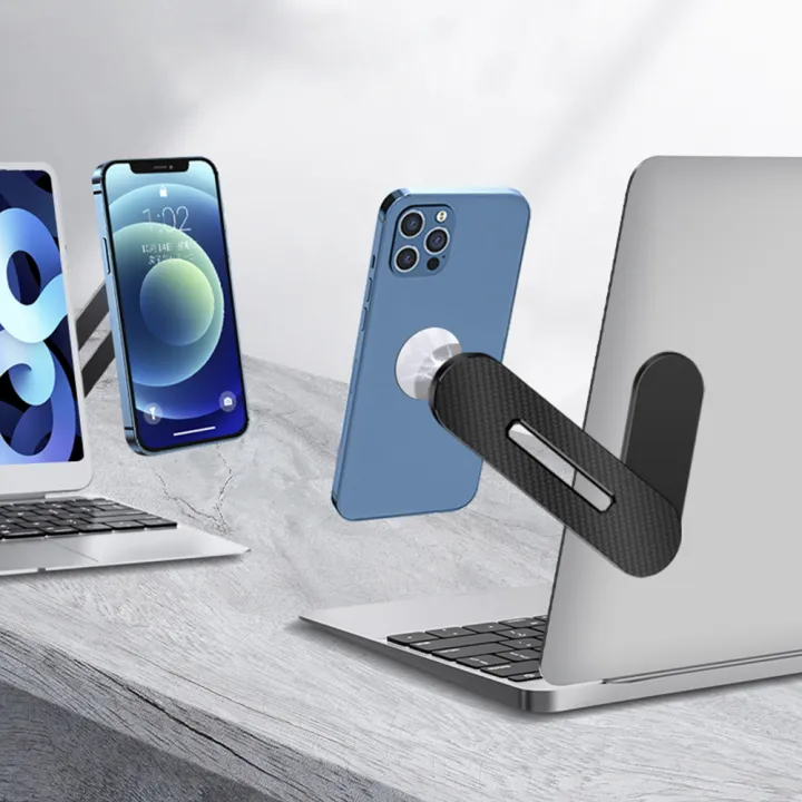 Laptop%20Screen%20Expand%20Magnetic%20Phone%20Holder%20Stand%20Folding%20Side%20Dual-Screen%20Mount%20For%20iPhone%2013%2014%20Pro%20Max%20%20%20Bracket%20-%20Image%202