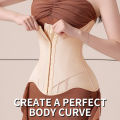 MiiOW U-shaped Waist Trainer Corset Women Buttoned Shapers Breast Lifted Waist Trainer Steel Bone Slimming Woman Body Shapewear. 
