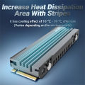 JEYI M.2 SSD Heatsink, NVME NGFF Cooling Aluminum Cooler Radiator with Thermal Silicone pad for PC / PS5 PCIE 2280 ssd icold-007. 