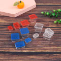 4pcs 1:12 Dollhouse Fresh Keeping Box Mini Lunch Box Model Ornaments DIY Miniature Kitchen Tableware Accessories. 