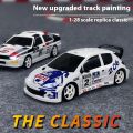 LDRC 1/28 4WD RC Drift Car with Gyro, Full Proportional Control 2.4Ghz Remote Control Car, Drifting Toy for Adults Kids.