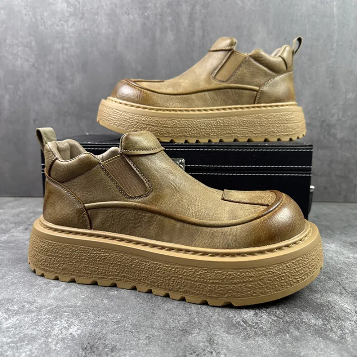Trendy%20Luxury%20Workwear%20Leather%20oes%20Men's%20Winter%20New%20Fce%20Lined%20Warm%20Real%20Leather%20ort%20Boots%20Thi%20Bot%20Outdoor%20Cotton%20...%20-%20Image%205