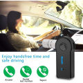 Aux Car Bluetooth Receiver 5.0 Interface 3.5mm Wireless Audio Adapter Hands Free Call Conversion Bluetooth Transmitter. 