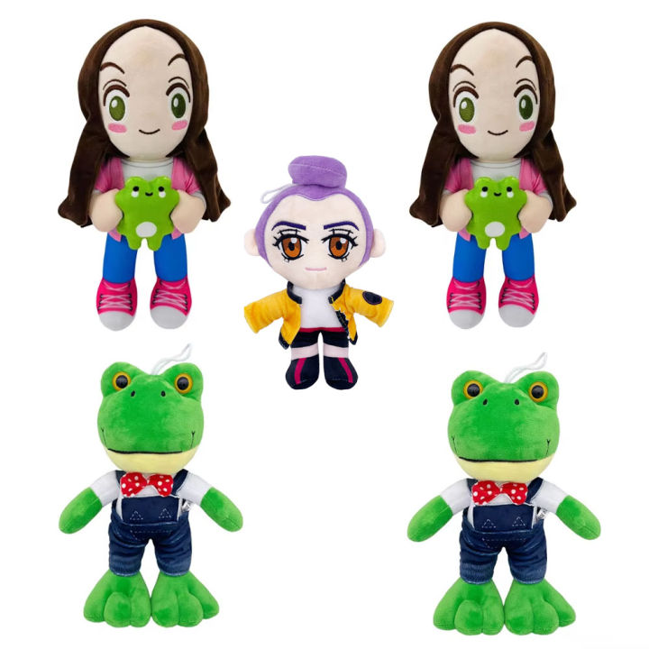 Hot Cute Magic Expression Plush Doll 25cm Cartoon Girl Plush Frog Toy Soft Long Leg Frog Kids Christmas Gift