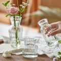 Handmade Carved Glass Vase - Hydroponic Planter for Home/Office Gothic Decor, Mini Plant Lover Gift.