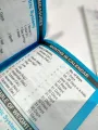 TABLE BOOK , PARTS OF BODY , URDU COUNTING, CHILD EARLY LEARNING. 