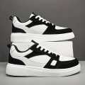 Alpha Wear Black & White Sneakers for Men & Women | Unisex Casual Shoes | Lightweight Fashion Joggers with Thick Sole | Comfortable Walking Shoes for Daily Wear | UK Size 6–11. 