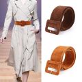 Fashion Women Velvet Belts Jeans Retro Wild Waistbands Strap Square Pin Buckles Belts.