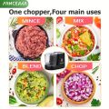 PANCERKA 3-in-1 Electric Vegetable Chopper & Food Processor - Versatile Kitchen Blender for Dicing, Mincing, and Pureeing - Black. 