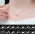 Stylish Silver Stainless Steel Alphabet Necklace/Locket/Pendants for Girls, boys, men & Women with Chain - A to Z Name Alphabets only for PRO. 
