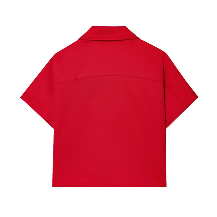 HipSeam%20Women%20Lapel%20Collar%20Short%20Jacket%20Women's%20Cropped%20Short%20Collared%20Jackets%20With%20Zipper%20Lady%20Short%20Sleeve%20Coat%20Female%20Jacket%20-%20Image%205