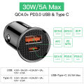 Baseus 30W USB Car Charger Quick Charge 4.0 3.0 FCP SCP USB PD For iPhone 12 13 14 15 Pro Fast Charging Car Phone Charger.