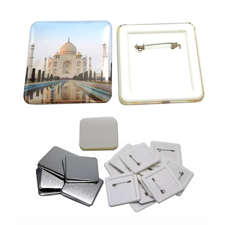 50x50mm Square Badge Maker Machine Rotary For DIY Making Refrigerator ...