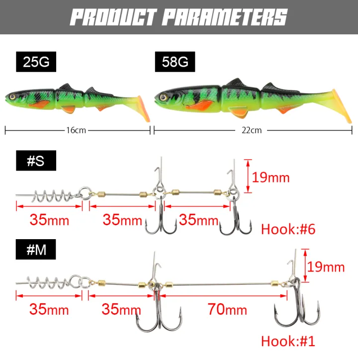 Spinpoler%20Pike%20Stinger%20Rig%20Hook%20Systerm%20with%203D%20Swimbait%20Soft%20Lure%20Fishing%20Bait%20Paddle%20T%20Tails%20For%20Zander%20Pike%20Big%20Game%20Fish%20-%20Image%204
