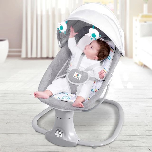 Mastela%20Baby%20Swing%203%20in1%20Deluxe%20Bassinet%20Grey%20Baby%20Cradle%20Rocking%20Chair%20Upto%203%20Years%20-%20Image%205