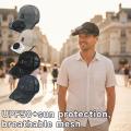 Breathable Sunhat with Solar Fan Outdoor Sun Protection Hat USB Rechargeable Fan Baseball Caps Summer Sunscreen Sunshade Hats.