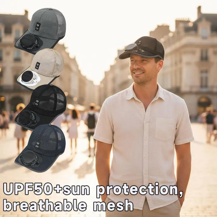 Solar%20USB%20Charging%20Fan%20Baseball%20Cap%20UPF50+%20Sun%20Protection%20Breathable%20Mesh%20Hat%20with%20Cooling%20Fan%20for%20Outdoor%20Fishing%20Hiking%20-%20Image%204