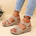 Women Sandals Soft Stitching Ladies Comfortable Flat Open Toe Beach Shoes Footwear Treking Fashion Womens Slippers3 Colors. 